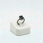 925 Silver Black Stone Ring