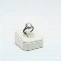925 Silver Round Stone Ring 1