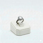 925 Silver Round Stone Ring 1