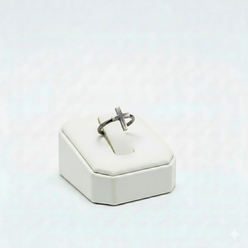 925 Silver Cross Ring - New Launch - Embellish Gold Jewelry & Diamond