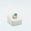 925 Silver Green Stone Ring
