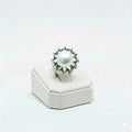 925 Silver Adjustable Twisted Pearl Ring