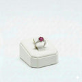 925 Silver Red Stone Ring