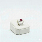 925 Silver Red Stone Ring