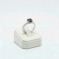 925 Silver Stone Black Ring