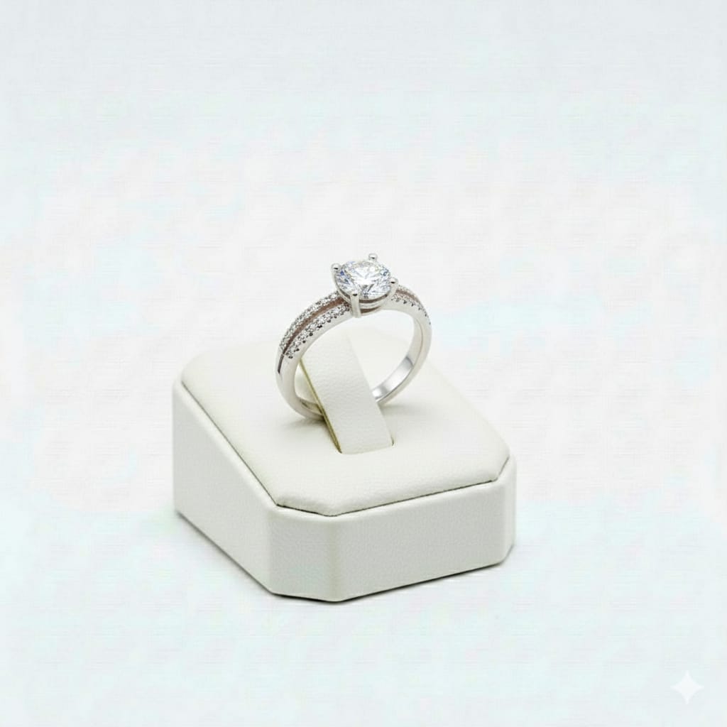 925 Silver Diamond Ring