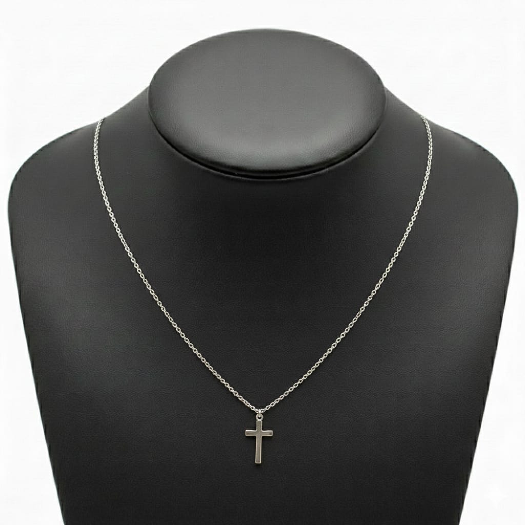 925 Silver Cross Necklace - 925 Silver Necklace - Embellish Gold Jewelry & Diamond