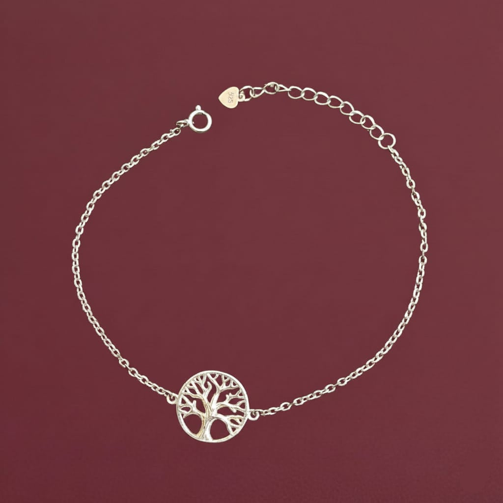 925 Silver Tree of Life Bracelet - 925 Silver Bracelet - Embellish Gold Jewelry & Diamond