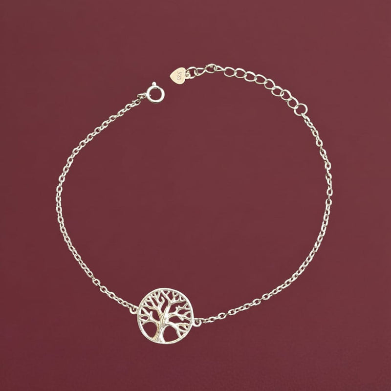 925 Silver Tree of Life Bracelet - 925 Silver Bracelet - Embellish Gold Jewelry & Diamond