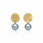 925 Silver Plain Pearl Earrings