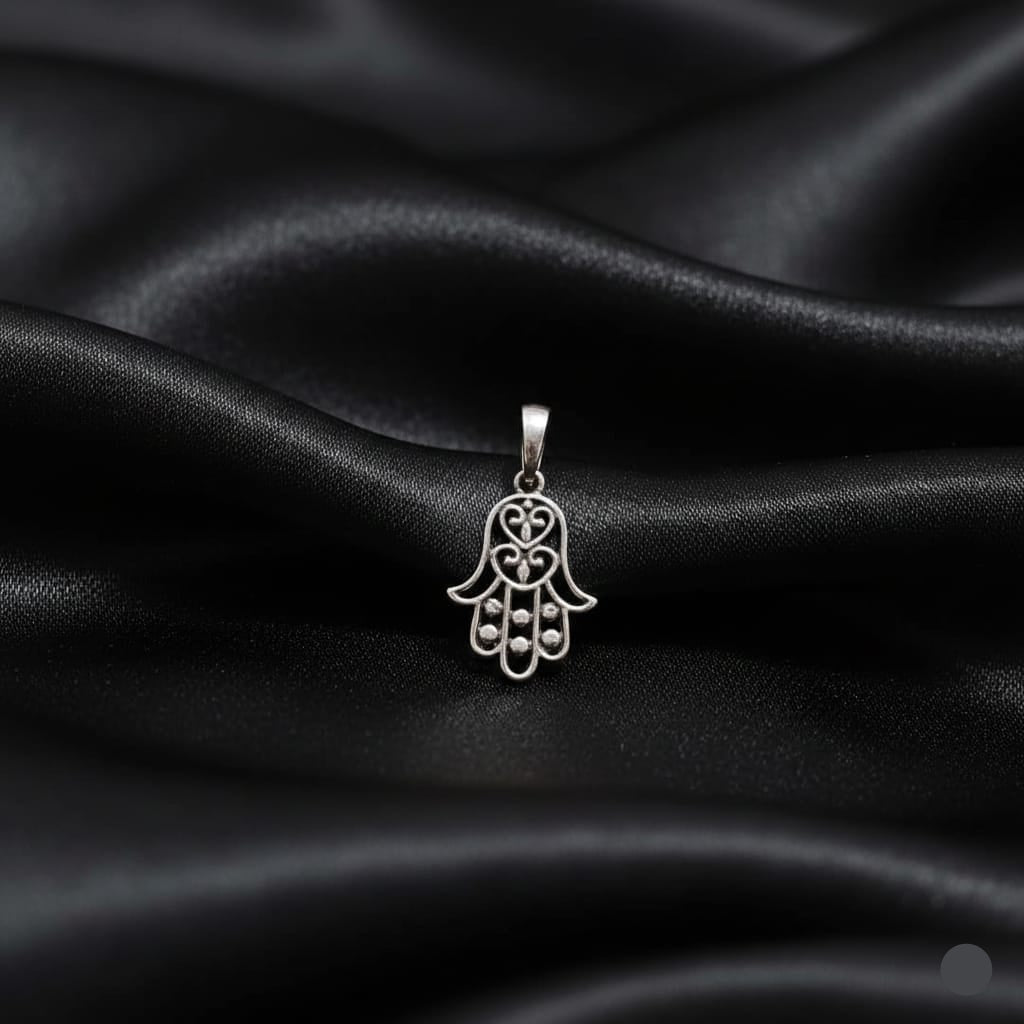925 Silver Hamsa Pendant - 925 Silver Pendant - Embellish Gold Jewelry & Diamond
