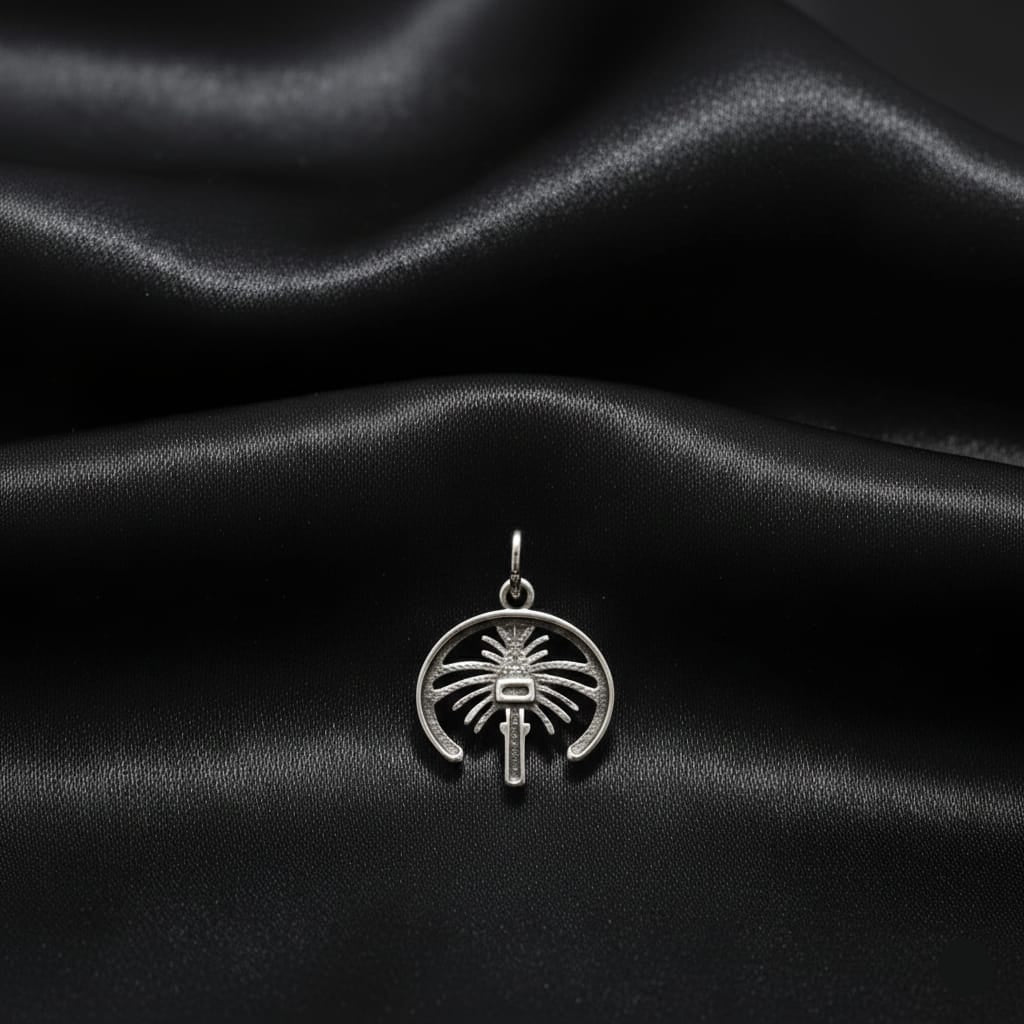 925 Silver Palm Pendant - 925 Silver Pendant - Embellish Gold Jewelry & Diamond