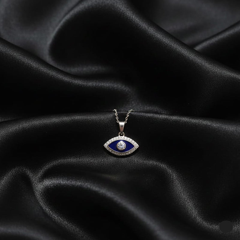 925 Silver Evil Eye Dia Pendant - 925 Silver Pendant - Embellish Gold Jewelry & Diamond