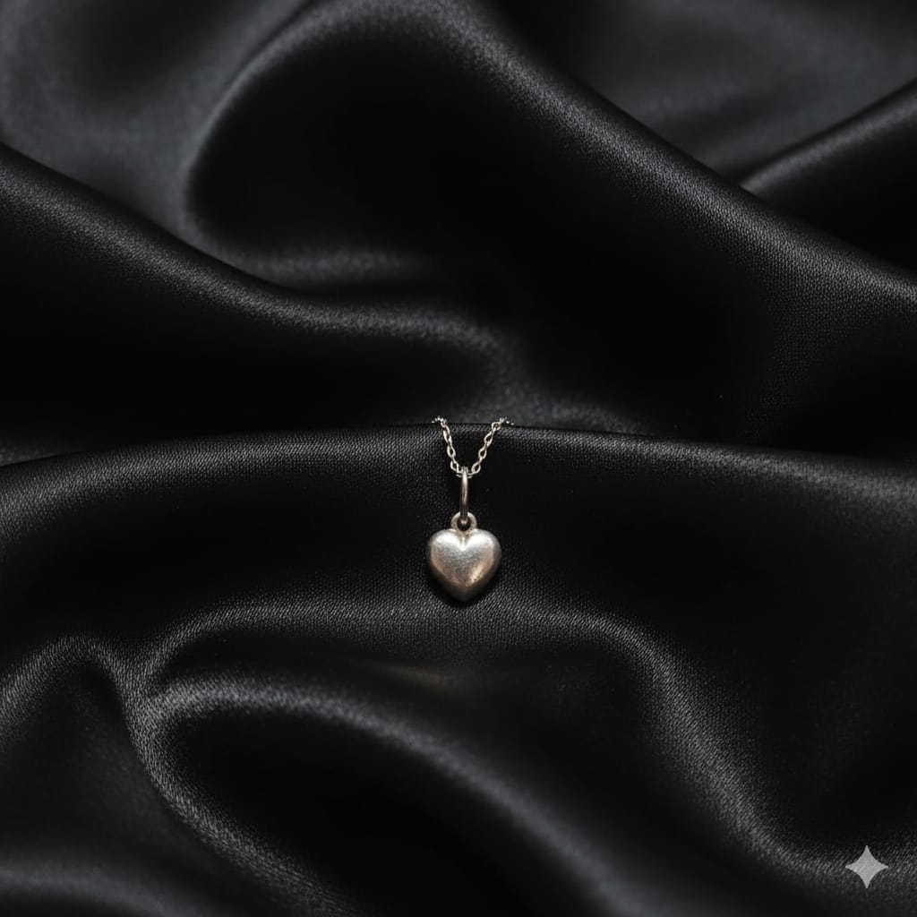 925 Silver Bubble Heart Pendant