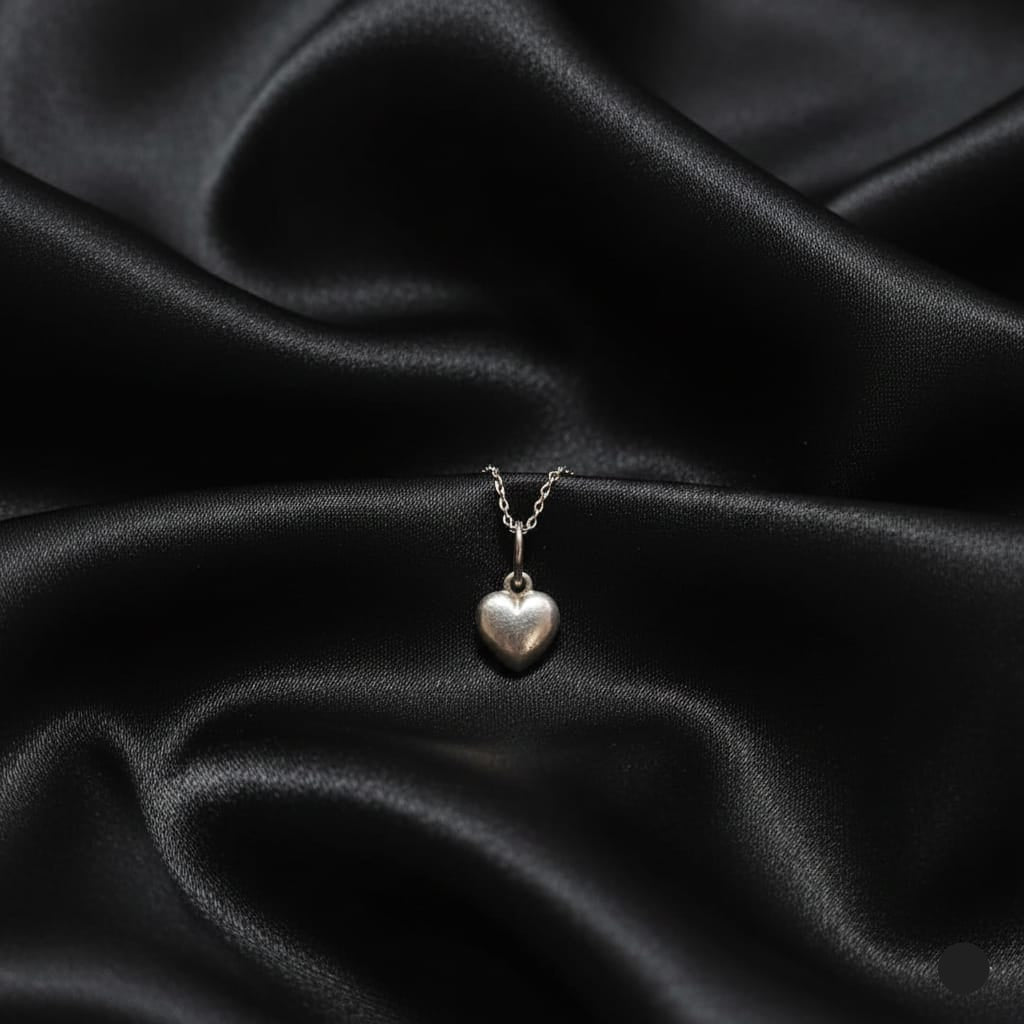 925 Silver Bubble Heart Pendant - 925 Silver Pendant - Embellish Gold Jewelry & Diamond