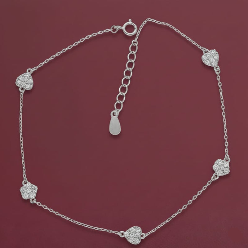 925 Silver 2 Design Bracelet - 925 Silver Bracelet - Embellish Gold Jewelry & Diamond