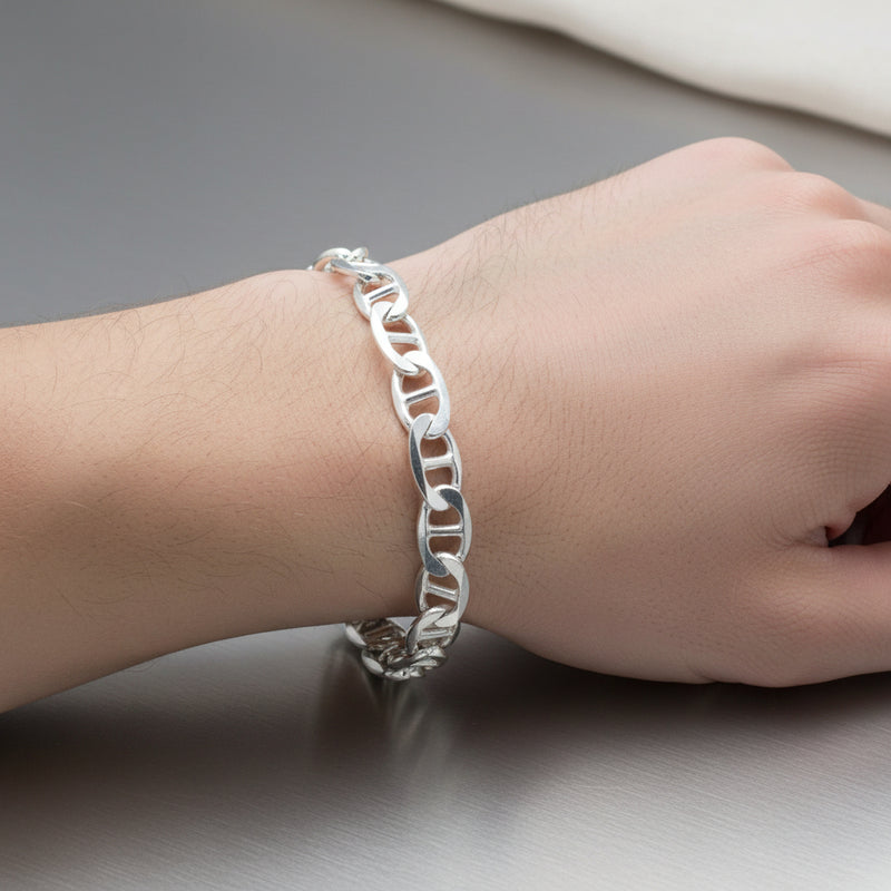 925 Silver Link Bracelet - 925 Silver Bracelet - Embellish Gold Jewelry & Diamond