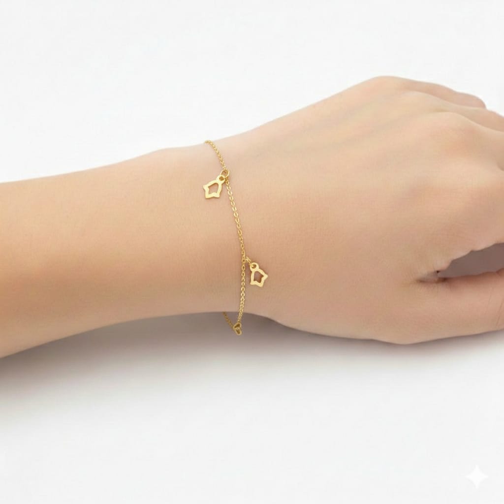 18K Gold 3 Palm Bracelet