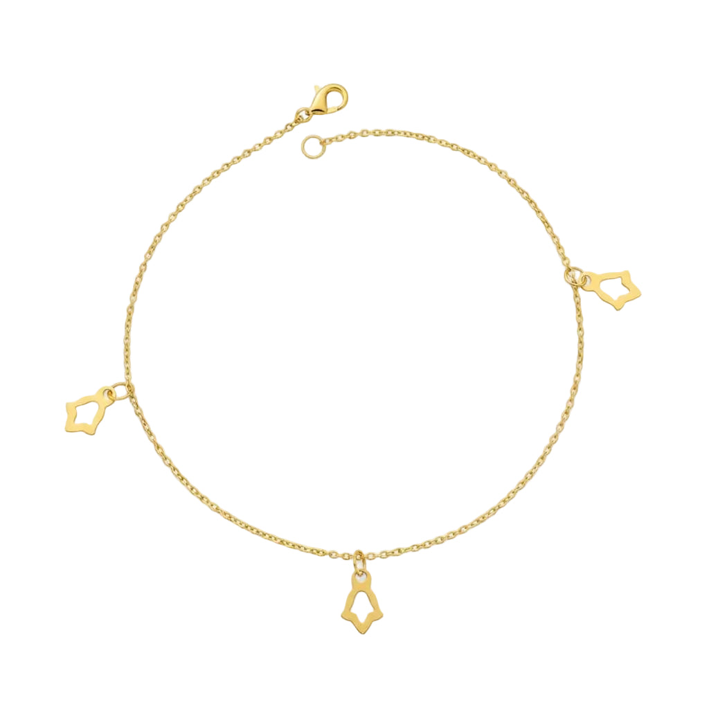 18K Gold 3 Palm Bracelet