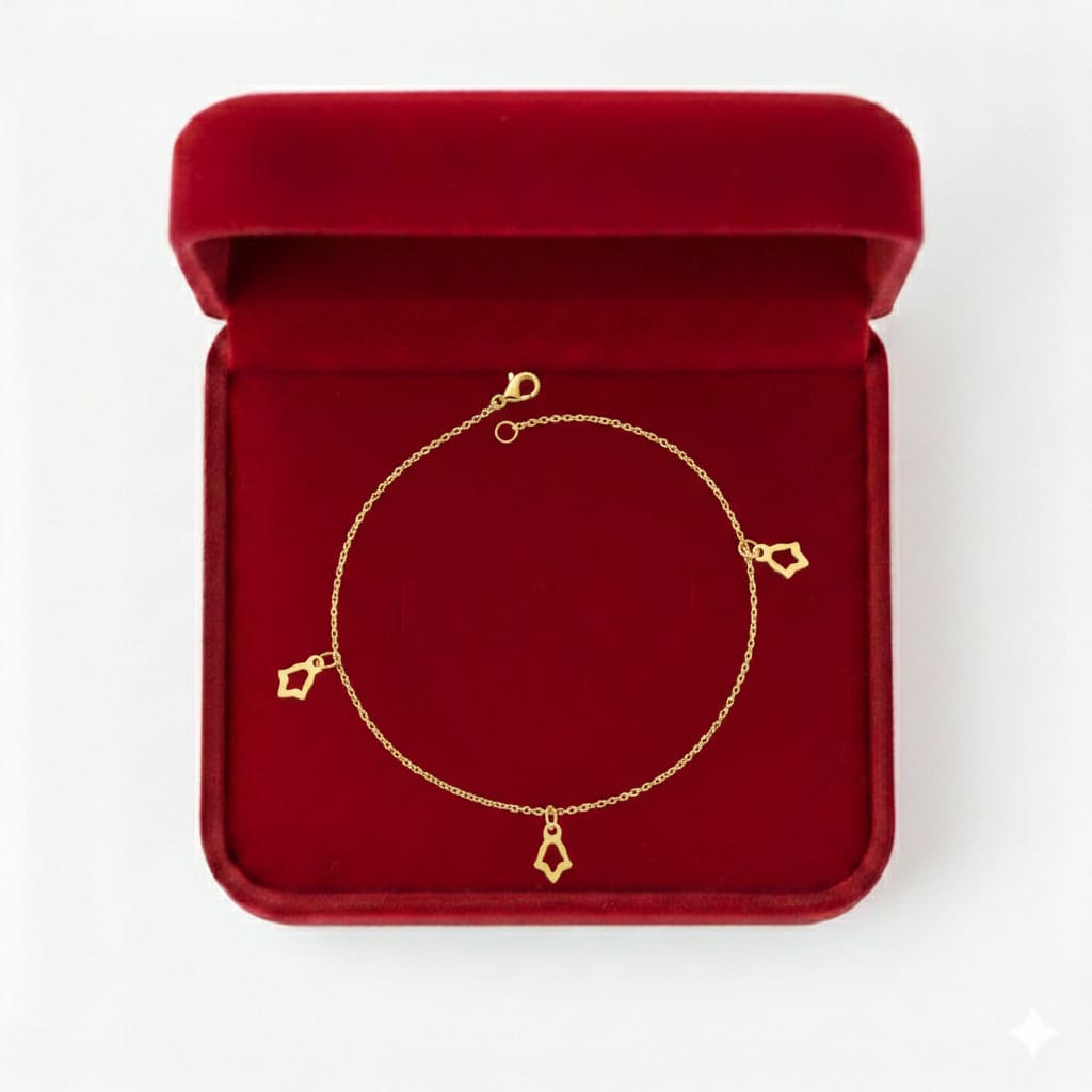 18K Gold 3 Palm Bracelet