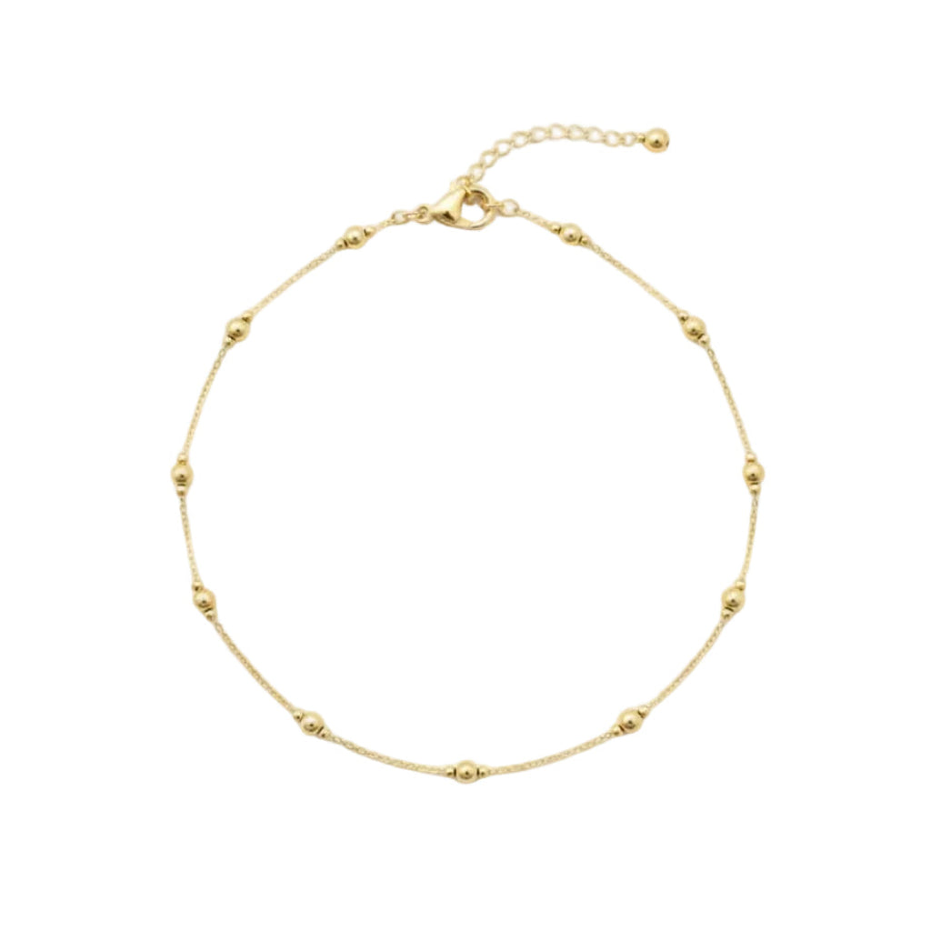 18K Real Gold 15 Balls Bracelet