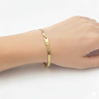 18K Real Gold Versace Snake Chain Bracelet
