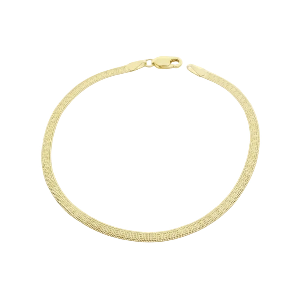 18K Real Gold Versace Snake Chain Bracelet - Gold Bracelets - Embellish Gold