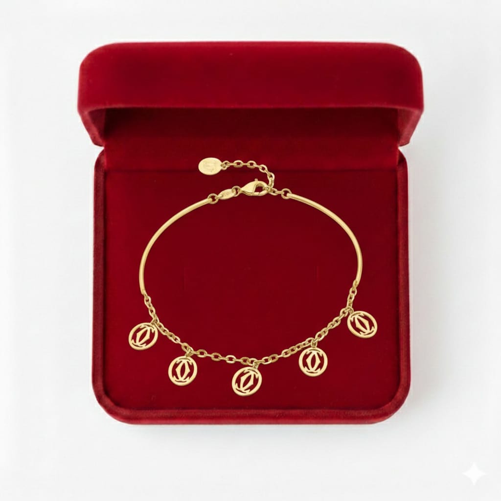 18K Real Gold Kids Vintage Bracelet