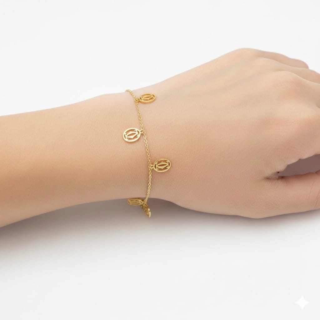 18K Real Gold Kids Vintage Bracelet