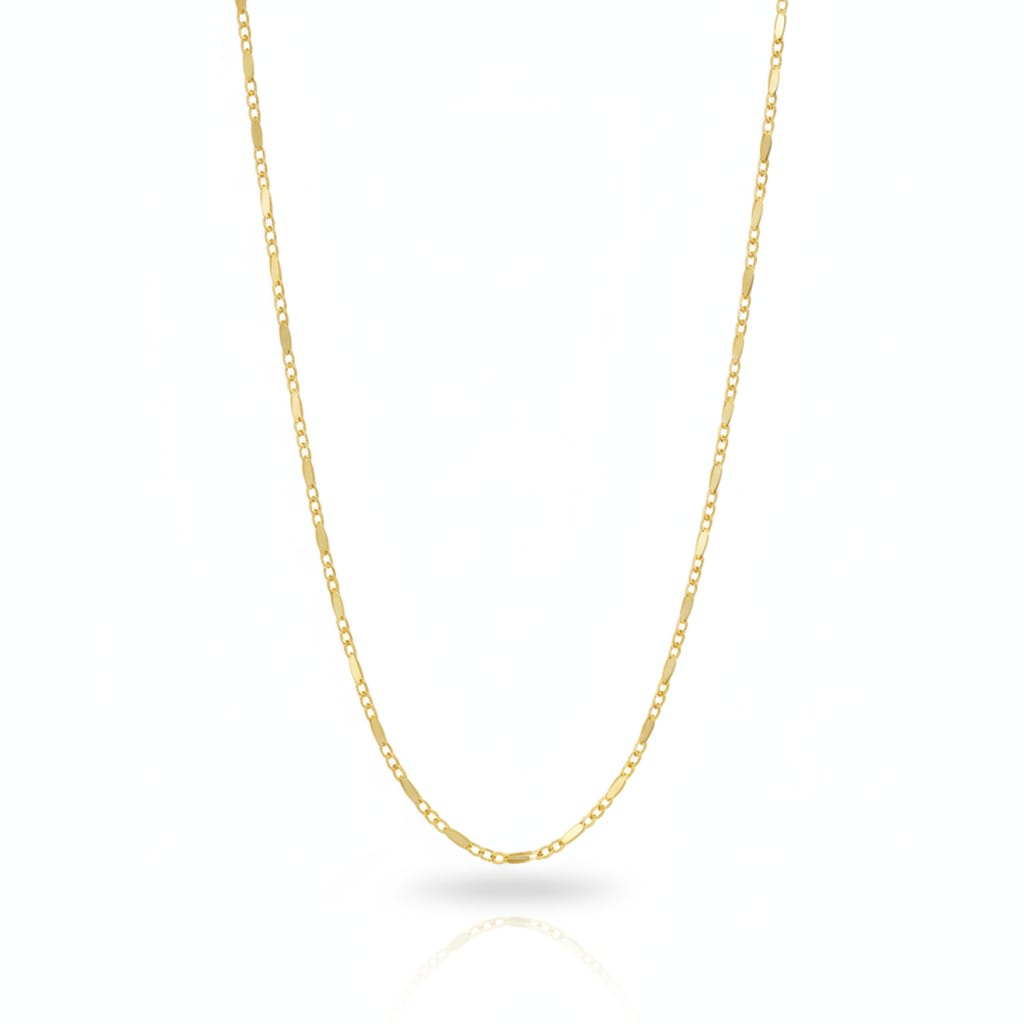 18k Gold Figaro Chain - 18k Gold Chain - Embellish Gold Jewelry & Diamond