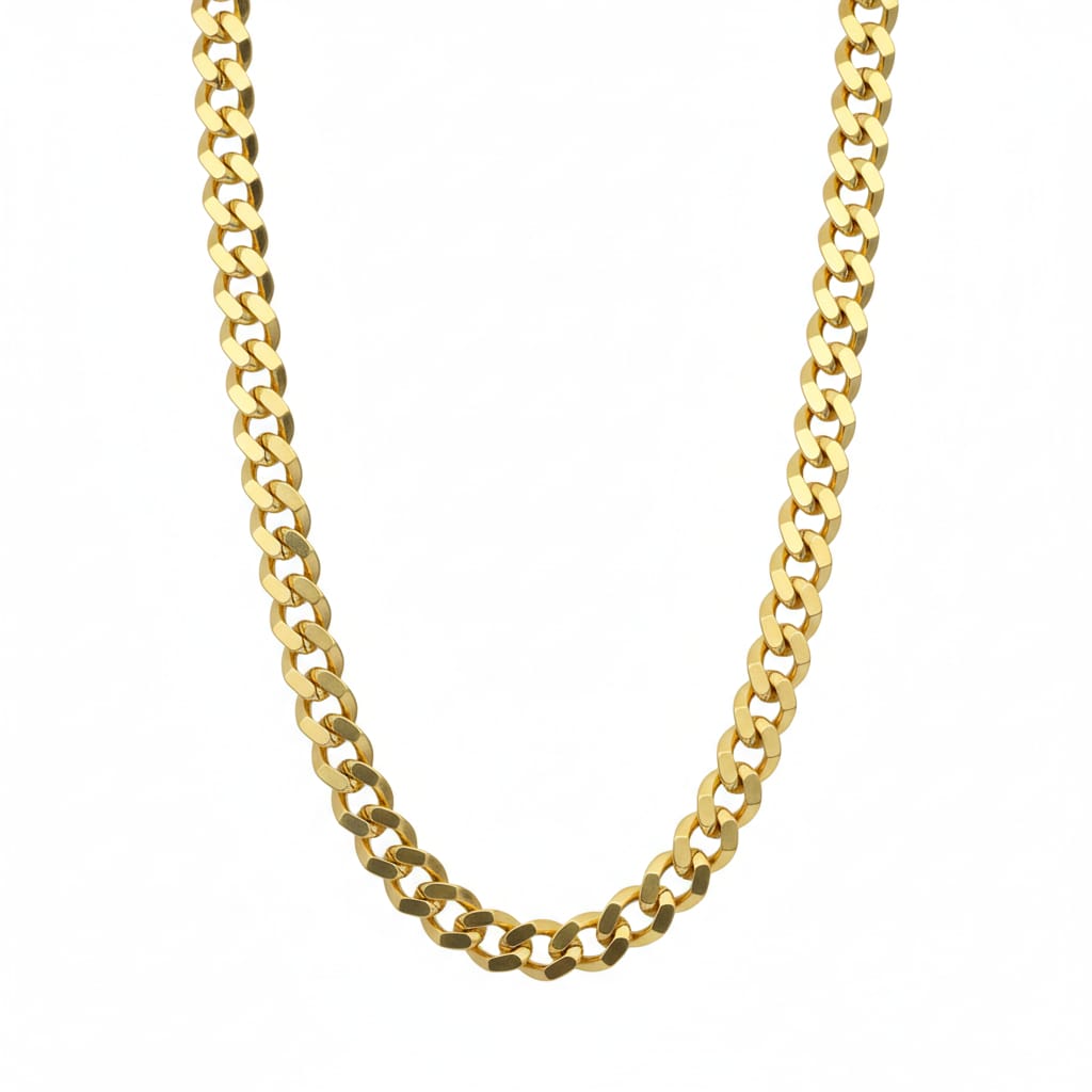 18k Gold Monaco Chain - 18k Gold Chain - Embellish Gold Jewelry & Diamond