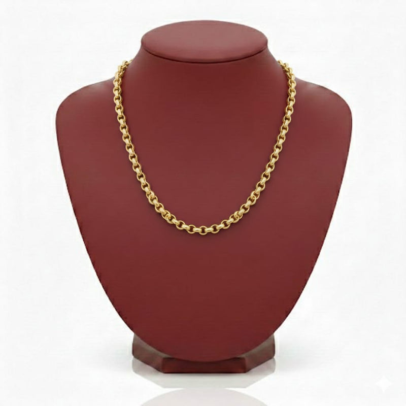 18k Gold Rolo Chain - 18k Gold Chain - Embellish Gold Jewelry & Diamond