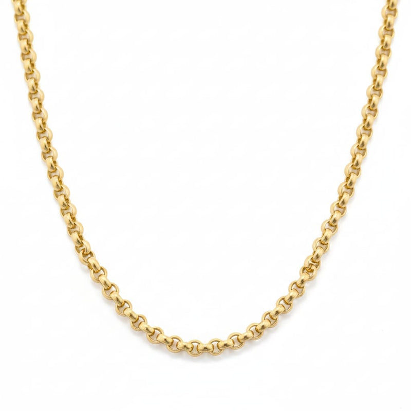 18k Gold Rolo Chain - 18k Gold Chain - Embellish Gold Jewelry & Diamond