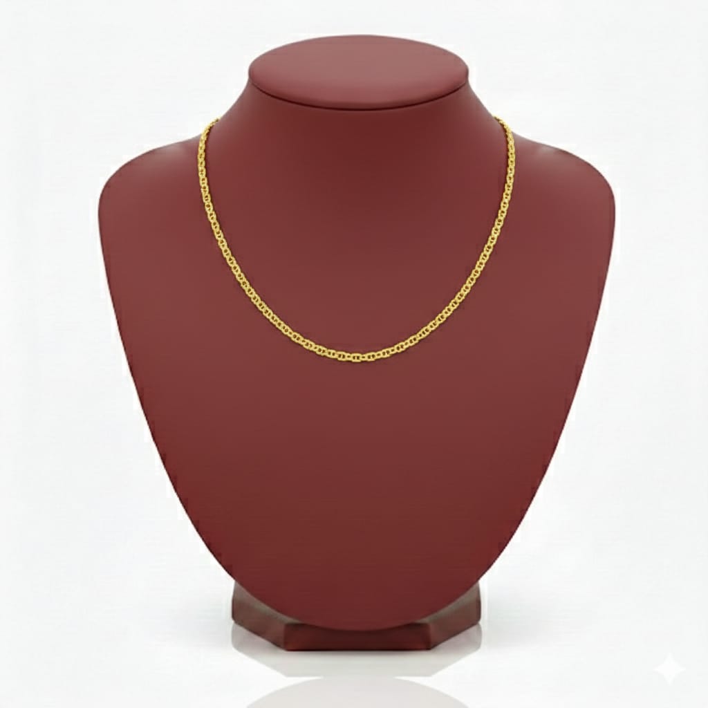18K Real Gold Elegant Chain - 18k Gold Chain - Embellish Gold