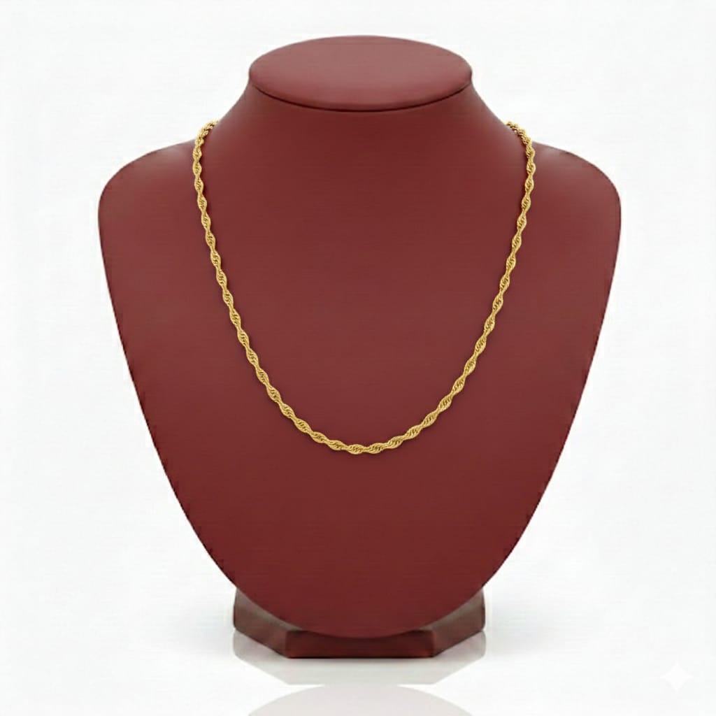 18K Real Gold Disco Chain - 18k Gold Chain - Embellish Gold