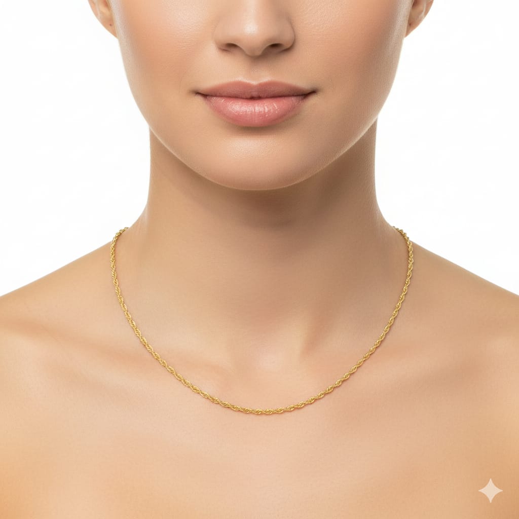 18K Real Gold Disco Chain