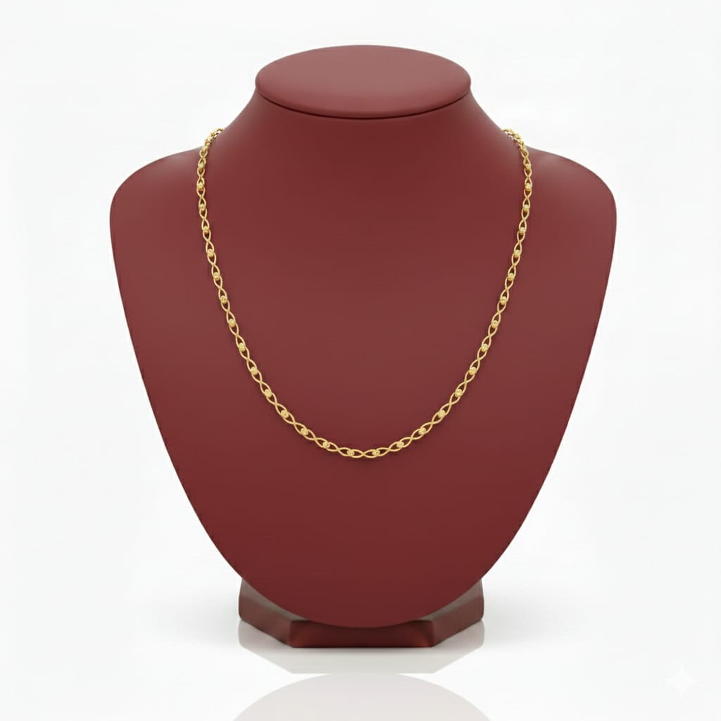 18k Gold Infinity Chain