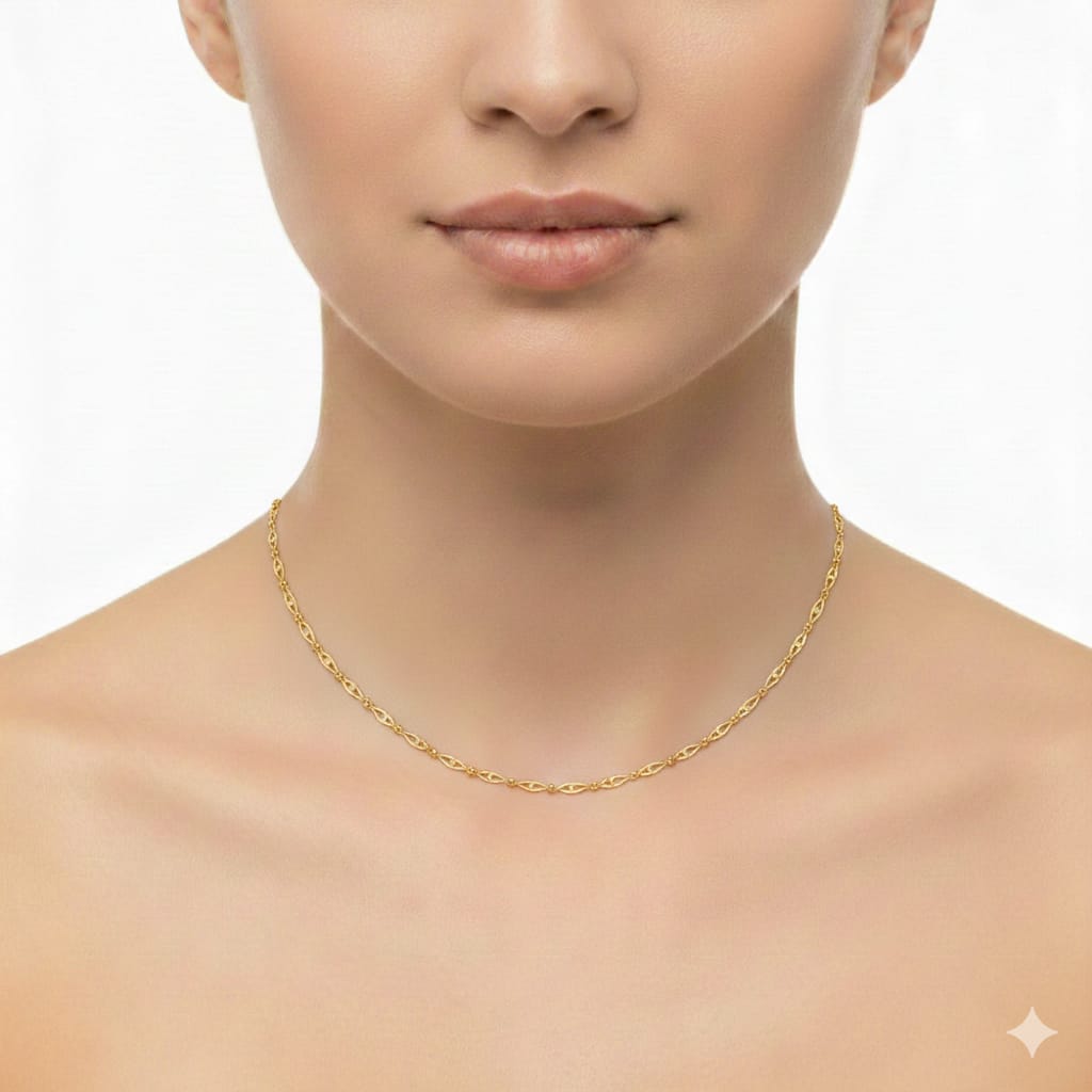18k Gold Infinity Chain