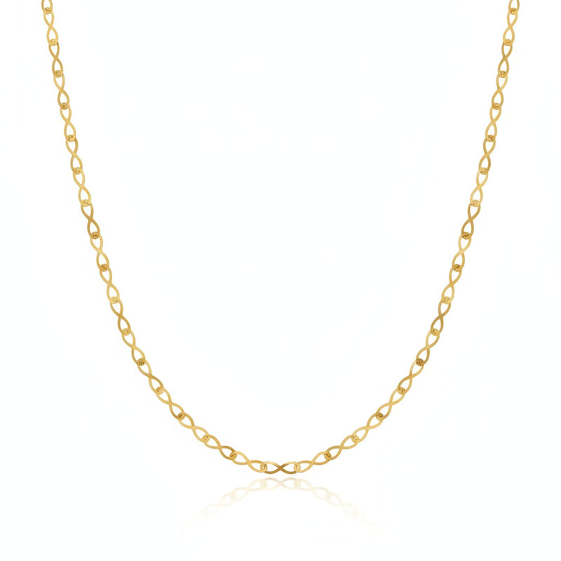 18k Gold Infinity Chain - 18k Gold Chain - Embellish Gold