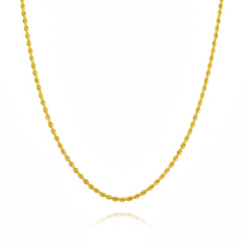 18k Gold Rope Chain 2 - 18k Gold Chain - Embellish Gold