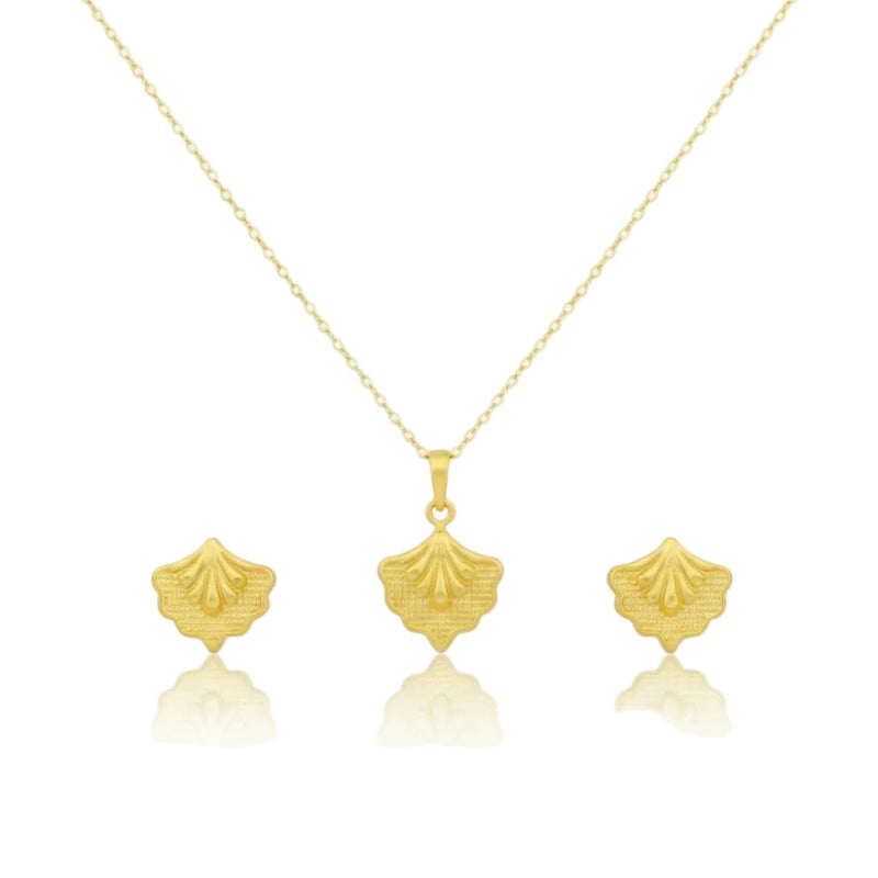 18K Real Gold Peacock Necklace And Earring Set - ad collection - Embellish Gold