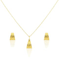 18k Gold Half cut shell Jewelry Set