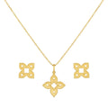 18k Gold Shuriken Inspired Jewelry Set