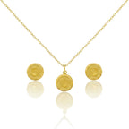 18k Gold Crown Jewelry Set