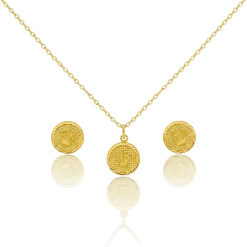 18k Gold Crown Jewelry Set - Special Deals - Embellish Gold