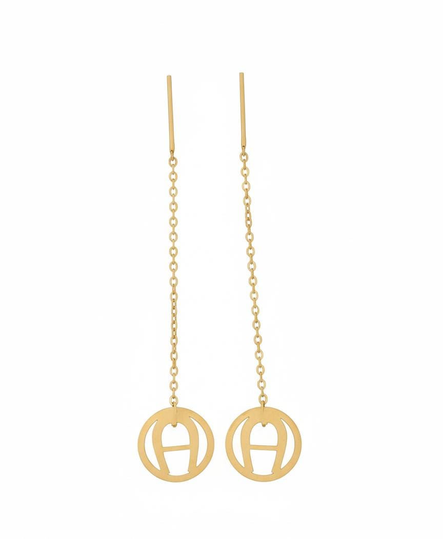 18k Gold Horse Shoe Tictac Earring