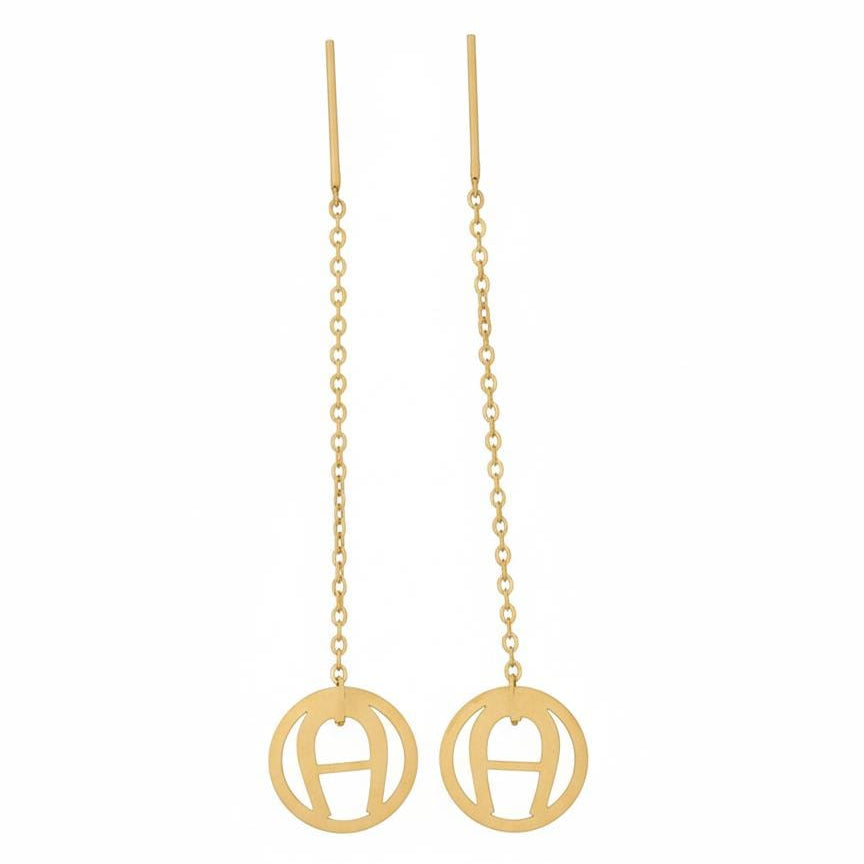 18k Gold Horse Shoe Tictac Earring - 18k Gold Earrings - Embellish Gold Jewelry & Diamond