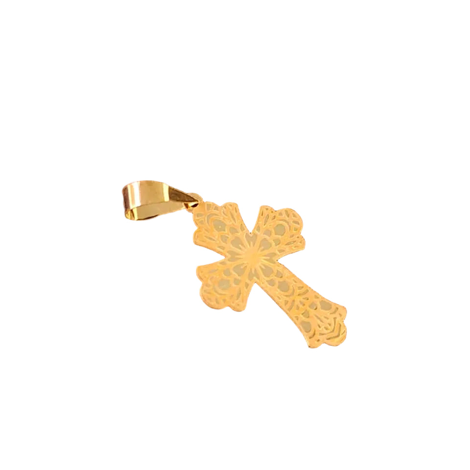 18k Gold Cross Pendants - 18k Gold Pendant - Embellish Gold Jewelry & Diamond