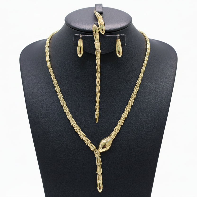 18k Gold Cobra Jewelry Set - ad collection - Embellish Gold Jewelry & Diamond