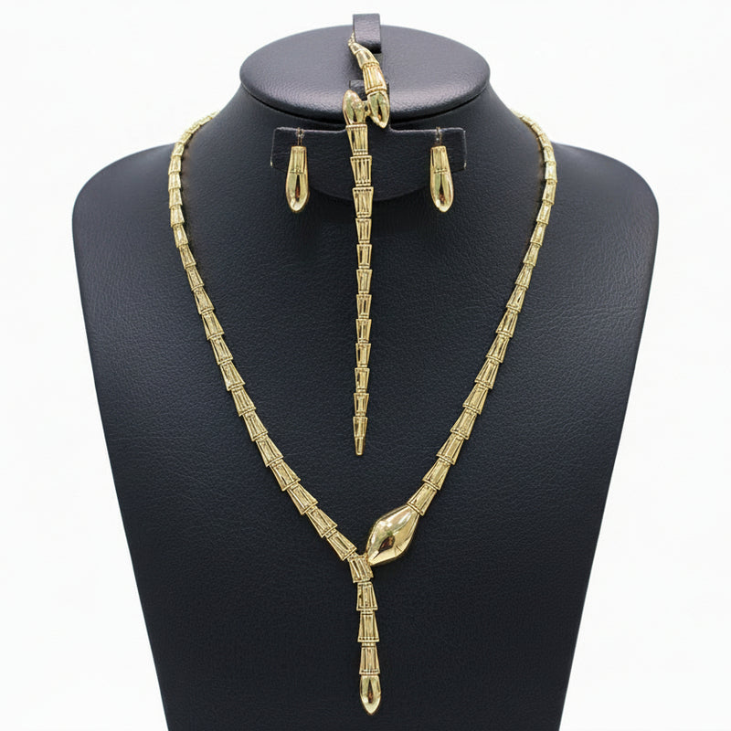 18k Gold Cobra Jewelry Set - Best Seller - Embellish Gold Jewelry & Diamond